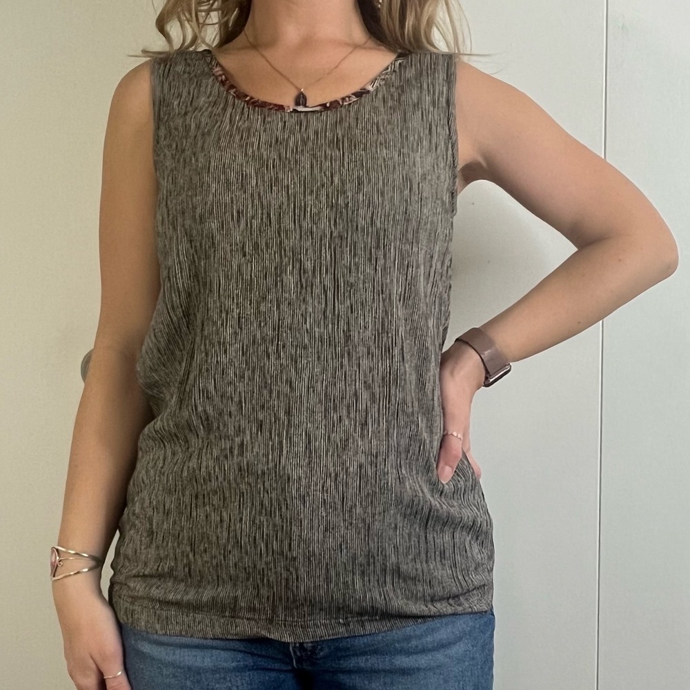 Vintage Carole Little striped tank top